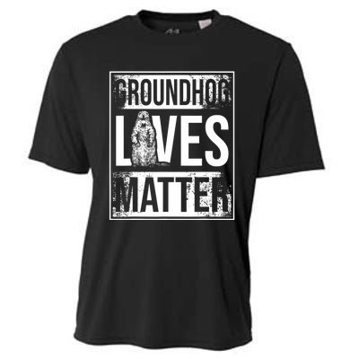 Groundhog Lives Matter Funny Woodchuck Groundhog Day Cooling Performance Crew T-Shirt