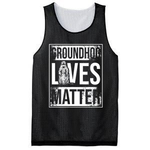 Groundhog Lives Matter Funny Woodchuck Groundhog Day Mesh Reversible Basketball Jersey Tank