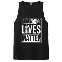 Groundhog Lives Matter Funny Woodchuck Groundhog Day PosiCharge Competitor Tank