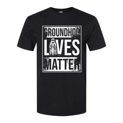 Groundhog Lives Matter Funny Woodchuck Groundhog Day Softstyle CVC T-Shirt