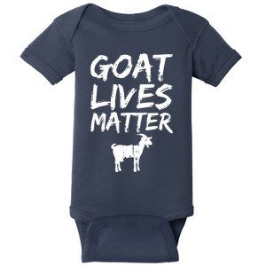 Goat Lives Matter Cool Funny Goat Lover Gift Baby Bodysuit