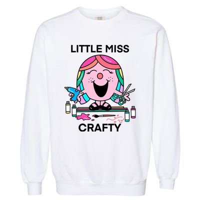 Groovy Little Miss Crafty Teacher Garment-Dyed Sweatshirt