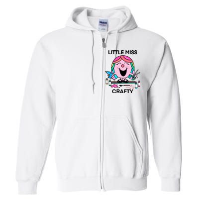 Groovy Little Miss Crafty Teacher Full Zip Hoodie