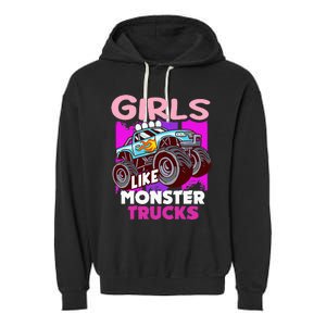 G.I.R.L.S Like Monster Truck Big Style Truck Garment-Dyed Fleece Hoodie