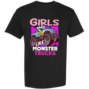 G.I.R.L.S Like Monster Truck Big Style Truck Garment-Dyed Heavyweight T-Shirt