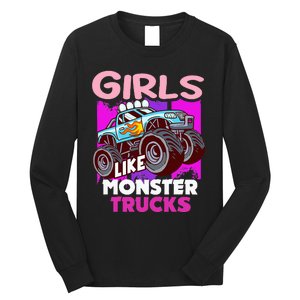 G.I.R.L.S Like Monster Truck Big Style Truck Long Sleeve Shirt