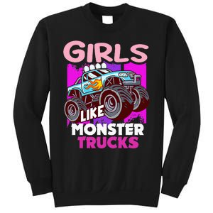 G.I.R.L.S Like Monster Truck Big Style Truck Sweatshirt