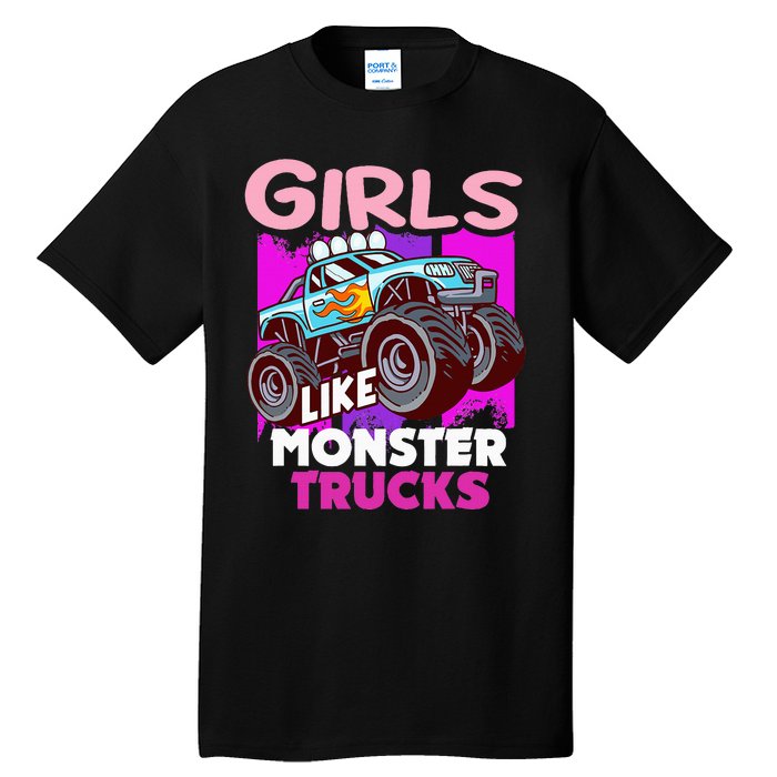 G.I.R.L.S Like Monster Truck Big Style Truck Tall T-Shirt