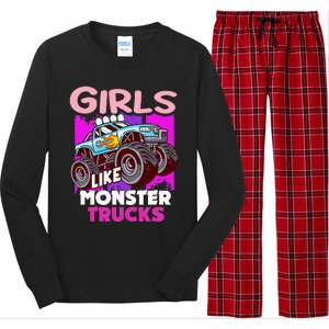 G.I.R.L.S Like Monster Truck Big Style Truck Long Sleeve Pajama Set