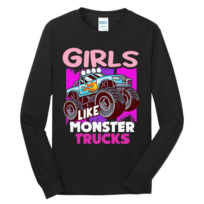 G.I.R.L.S Like Monster Truck Big Style Truck Tall Long Sleeve T-Shirt