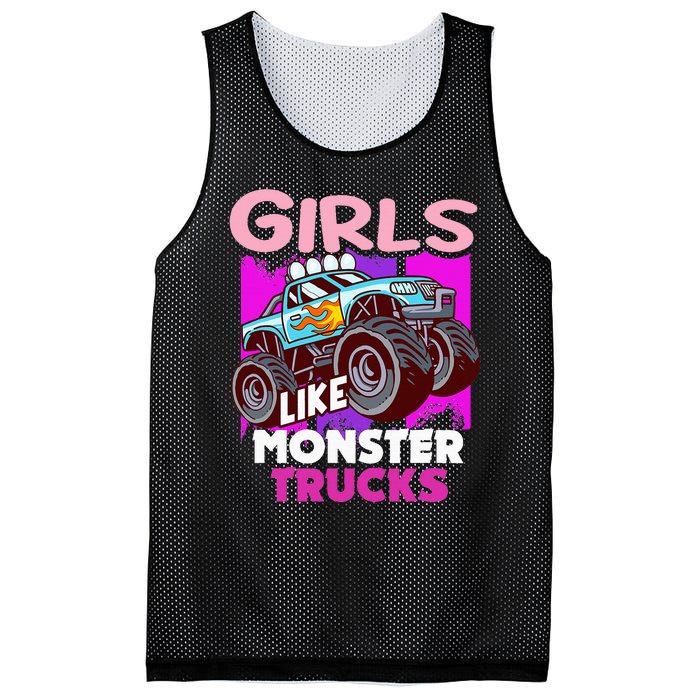 G.I.R.L.S Like Monster Truck Big Style Truck Mesh Reversible Basketball Jersey Tank