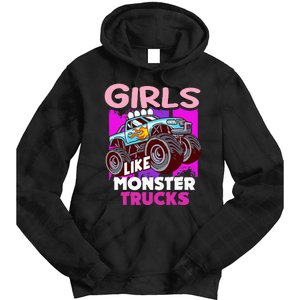 G.I.R.L.S Like Monster Truck Big Style Truck Tie Dye Hoodie