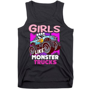 G.I.R.L.S Like Monster Truck Big Style Truck Tank Top