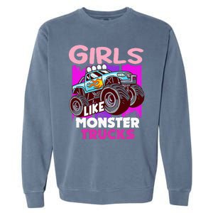 G.I.R.L.S Like Monster Truck Big Style Truck Garment-Dyed Sweatshirt