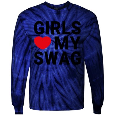 GIRLS LOVE MY SWAG Tie-Dye Long Sleeve Shirt