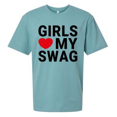 GIRLS LOVE MY SWAG Sueded Cloud Jersey T-Shirt