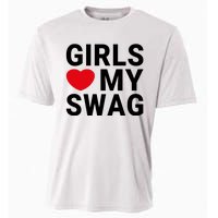 GIRLS LOVE MY SWAG Cooling Performance Crew T-Shirt