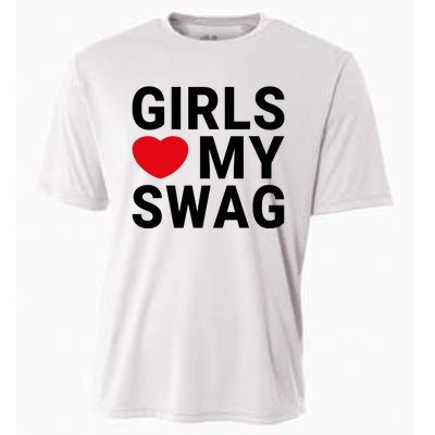 GIRLS LOVE MY SWAG Cooling Performance Crew T-Shirt