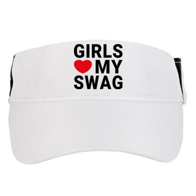 GIRLS LOVE MY SWAG Adult Drive Performance Visor