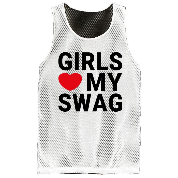 GIRLS LOVE MY SWAG Mesh Reversible Basketball Jersey Tank