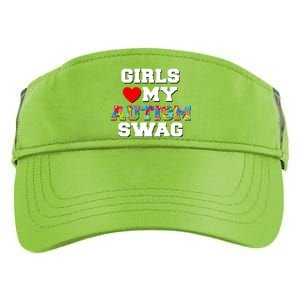 Girl Love My Autism Swag Adult Drive Performance Visor