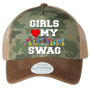 Girl Love My Autism Swag Legacy Tie Dye Trucker Hat