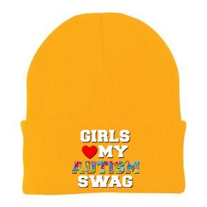 Girl Love My Autism Swag Knit Cap Winter Beanie