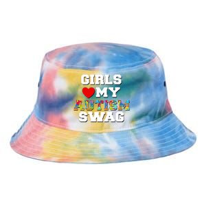 Girl Love My Autism Swag Tie Dye Newport Bucket Hat