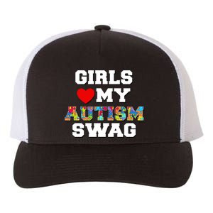 Girl Love My Autism Swag Yupoong Adult 5-Panel Trucker Hat