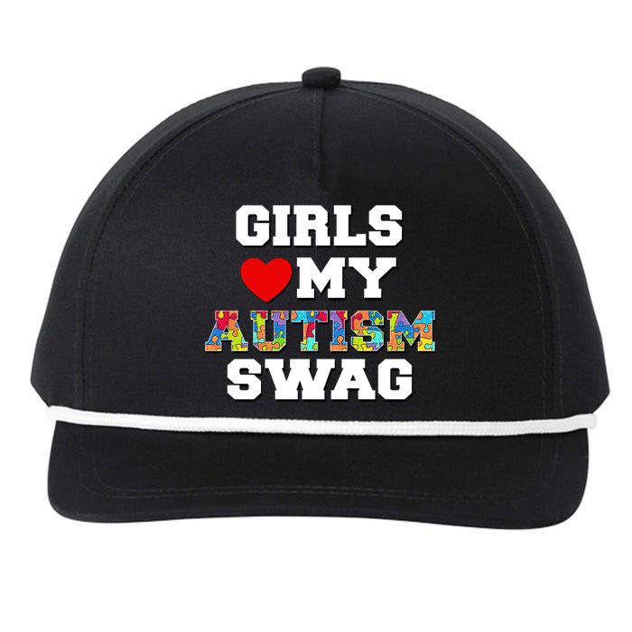 Girl Love My Autism Swag Snapback Five-Panel Rope Hat