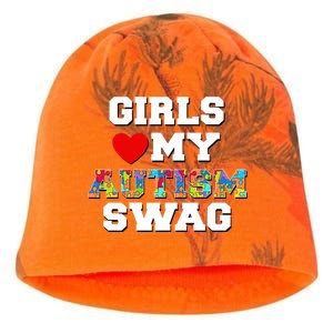 Girl Love My Autism Swag Kati - Camo Knit Beanie