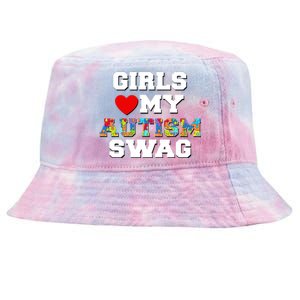 Girl Love My Autism Swag Tie-Dyed Bucket Hat