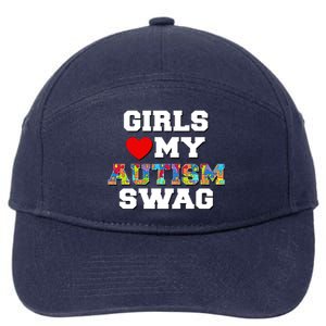 Girl Love My Autism Swag 7-Panel Snapback Hat