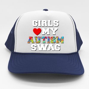 Girl Love My Autism Swag Trucker Hat