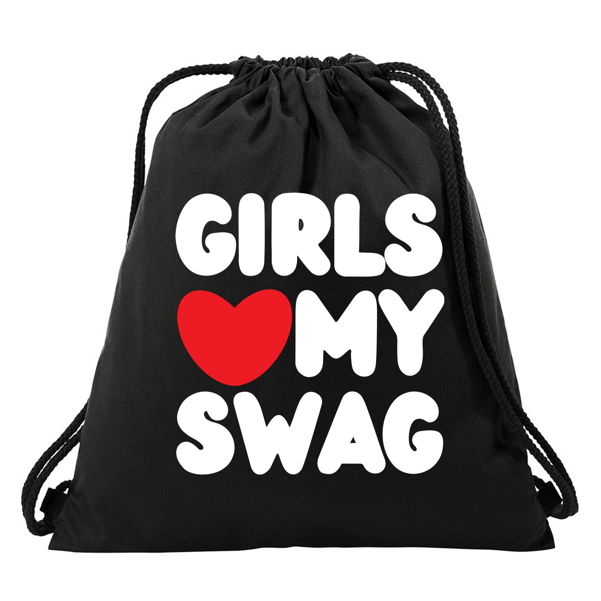 Girls Love My Swag Drawstring Bag
