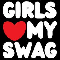 Girls Love My Swag Drawstring Bag