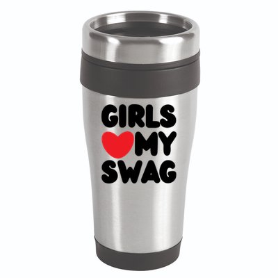 Girls Love My Swag 16oz Travel Tumbler