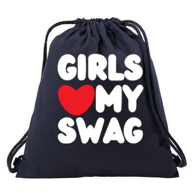 Girls Love My Swag Drawstring Bag