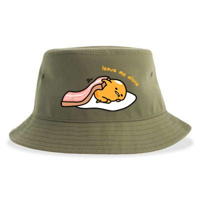 Gudetama Leave Me Alone Sustainable Bucket Hat