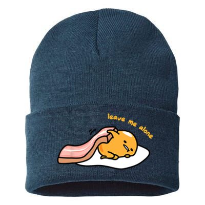 Gudetama Leave Me Alone Sustainable Knit Beanie