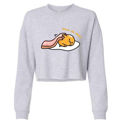 Gudetama Leave Me Alone Cropped Pullover Crew