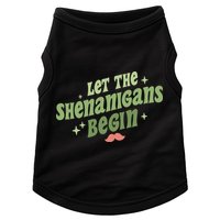 Groovy Let Me Shenanigans Begin Retro St Patrick Day Doggie Tank