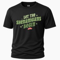 Groovy Let Me Shenanigans Begin Retro St Patrick Day Performance Shirt