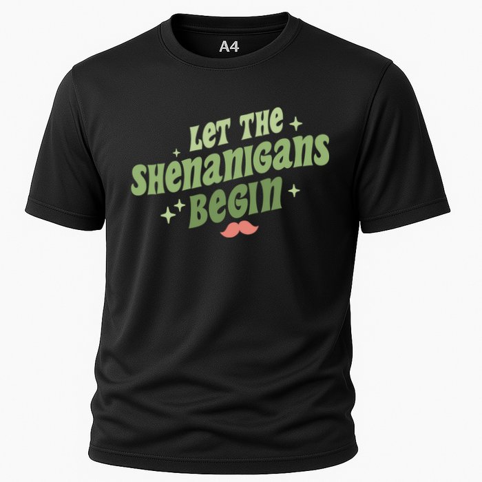 Groovy Let Me Shenanigans Begin Retro St Patrick Day Performance Shirt