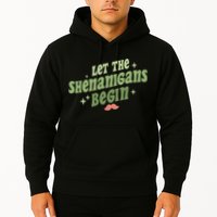 Groovy Let Me Shenanigans Begin Retro St Patrick Day Hoodie