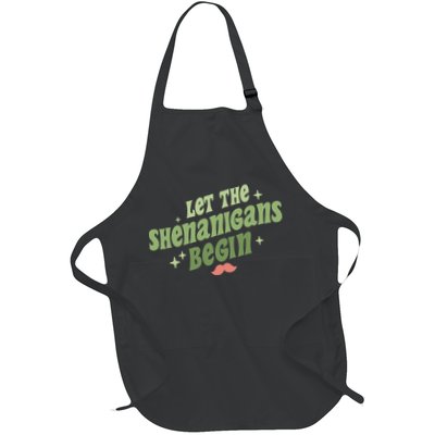 Groovy Let Me Shenanigans Begin Retro St Patrick Day Apron