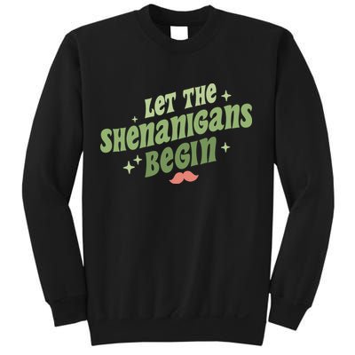 Groovy Let Me Shenanigans Begin Retro St Patrick Day Sweatshirt