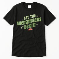 Groovy Let Me Shenanigans Begin Retro St Patrick Day Tall T-Shirt