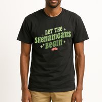 Groovy Let Me Shenanigans Begin Retro St Patrick Day Tall T-Shirt
