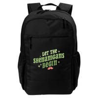 Groovy Let Me Shenanigans Begin Retro St Patrick Day Backpack